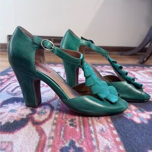 Miz Mooz Green Pump Size 7.5